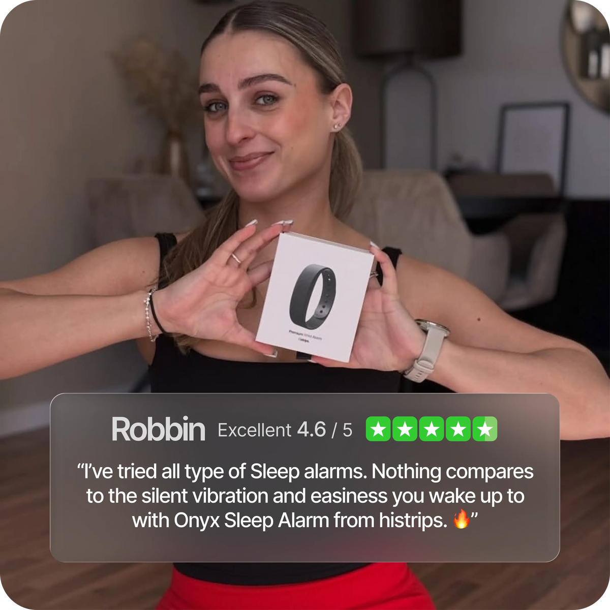 ⌚  Silent Vibration Alarm Clock - Wrist-Worn Wake-Up Device for Heavy Sleepers