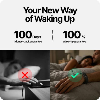 ⌚  Silent Vibration Alarm Clock - Wrist-Worn Wake-Up Device for Heavy Sleepers