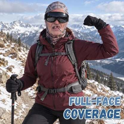 🤣 Funny Realistic Face Ski Mask – Full Coverage Balaclava for Skiing, Snowboarding & Winter Fun