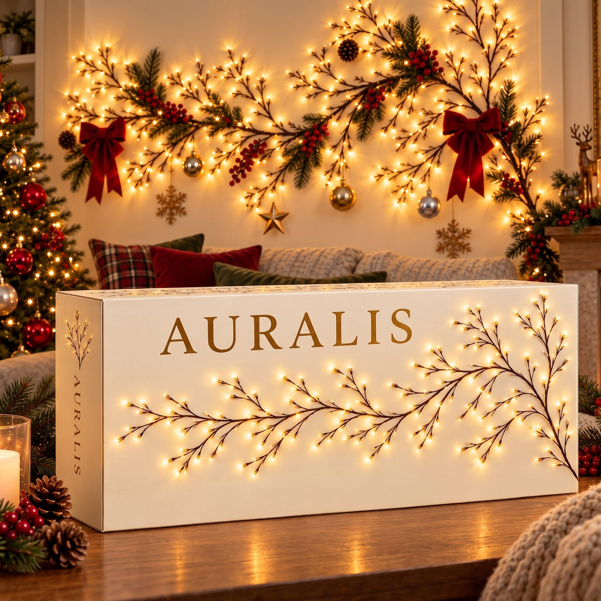 Auralis | Rama de Luces LED Decorativa para Pared
