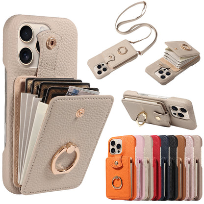 🔥🔥🔥All-in-One Crossbody Wallet Phone Case with Card Holder & Ring Grip