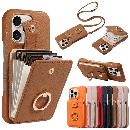 🔥🔥🔥All-in-One Crossbody Wallet Phone Case with Card Holder & Ring Grip