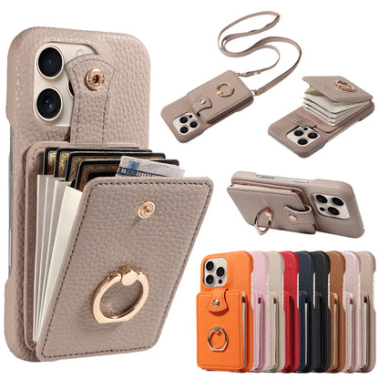 🔥🔥🔥All-in-One Crossbody Wallet Phone Case with Card Holder & Ring Grip
