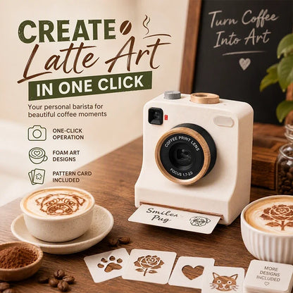 ☕✨ 50% OFF Smart Latte Art Maker Camera Tool 🎨 Create Beautiful Coffee Designs At Home