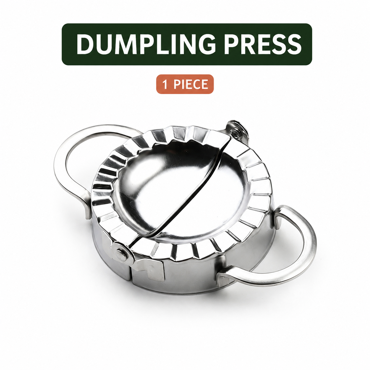 🥟 Stainless Steel Dumpling Maker & Dough Cutter Set – Roll, Fill, Press & Seal with Ease