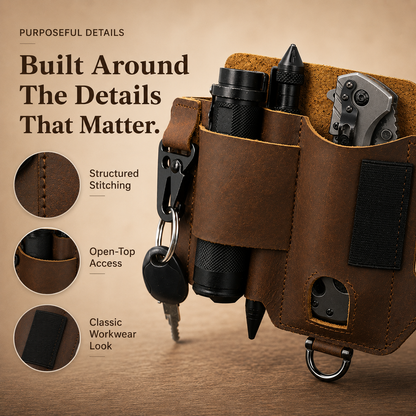 🧰 Leather EDC Belt Organizer