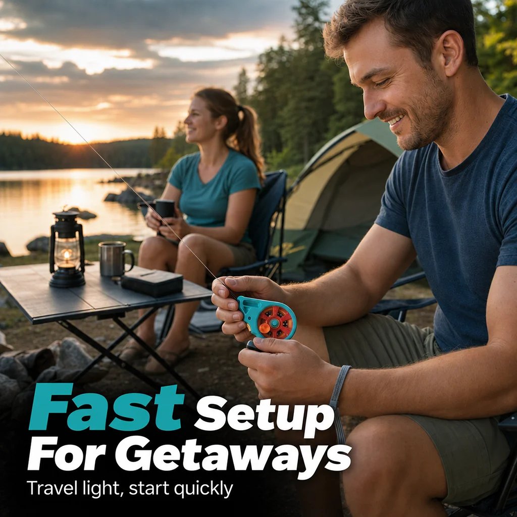 🎣Portable Rodless Pocket Fishing Reel Device🧵
