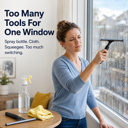 3-in-1 Spray Window Cleaning Squeegee