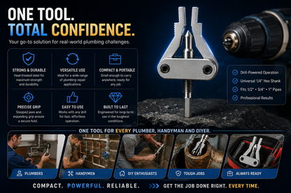 🔩 Broken Pipe Thread Remover - Grip And Remove Broken Faucet, Valve & Pipe Threads From The Inside