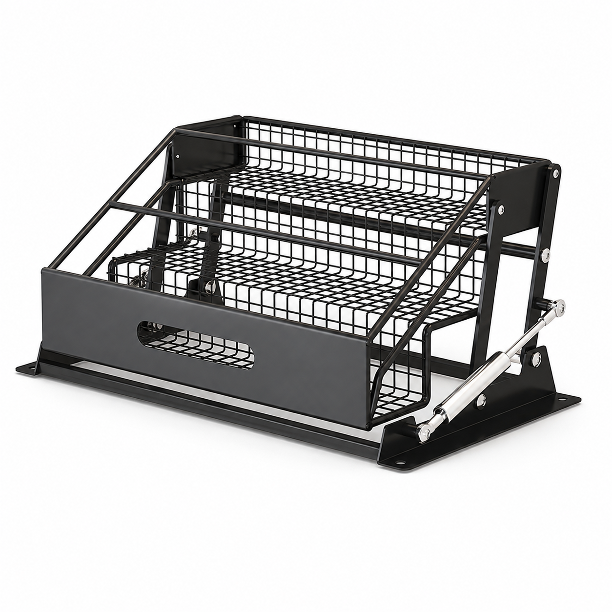 🏡 3-Tier Pull-Down Cabinet Organizer | Easy-Reach Kitchen Storage Rack