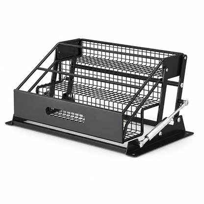 🏡 3-Tier Pull-Down Cabinet Organizer | Easy-Reach Kitchen Storage Rack