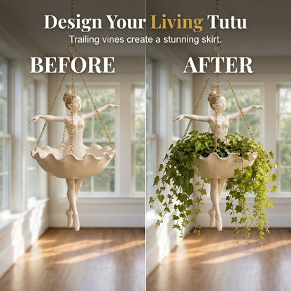 🌿Ballet Dancer Hanging Planter - Graceful Artistry, Living Greenery🩰