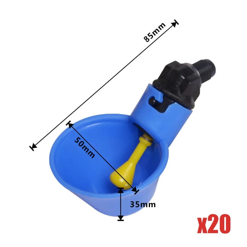 📍Gravity-Fed Automatic Chicken Waterer Cups