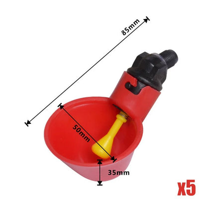 📍Gravity-Fed Automatic Chicken Waterer Cups