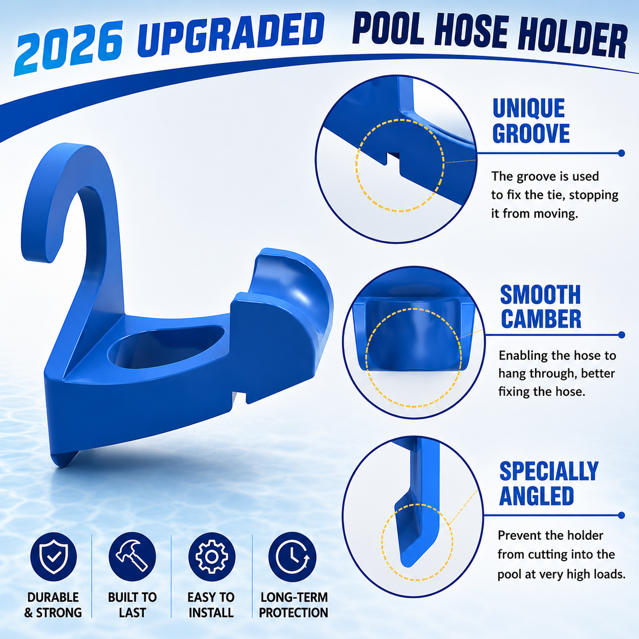🏊 Pool Hose Support Holder for Above Ground Pools – Prevent Sagging & Extend Hose Life