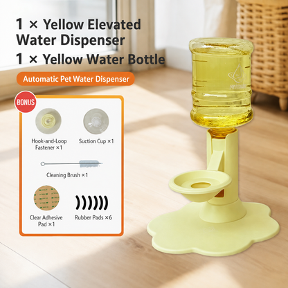 🐾 Adjustable Height Pet Water Dispenser – Self-Filling Gravity Water Bowl for Cats & Small Dogs