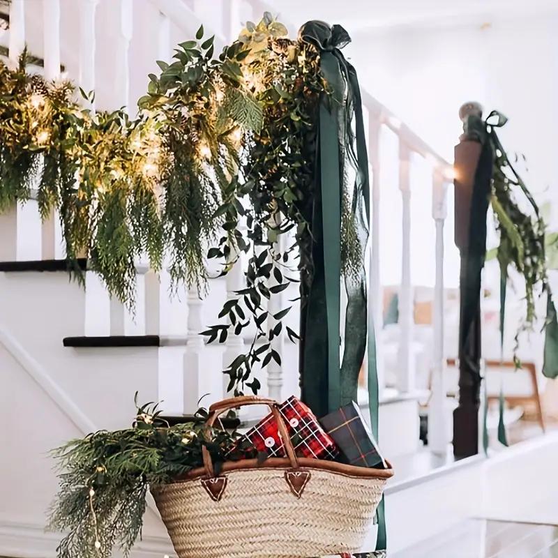 🎄Lush Artificial Cedar Garland 🔥Buy 2 Free Shipping