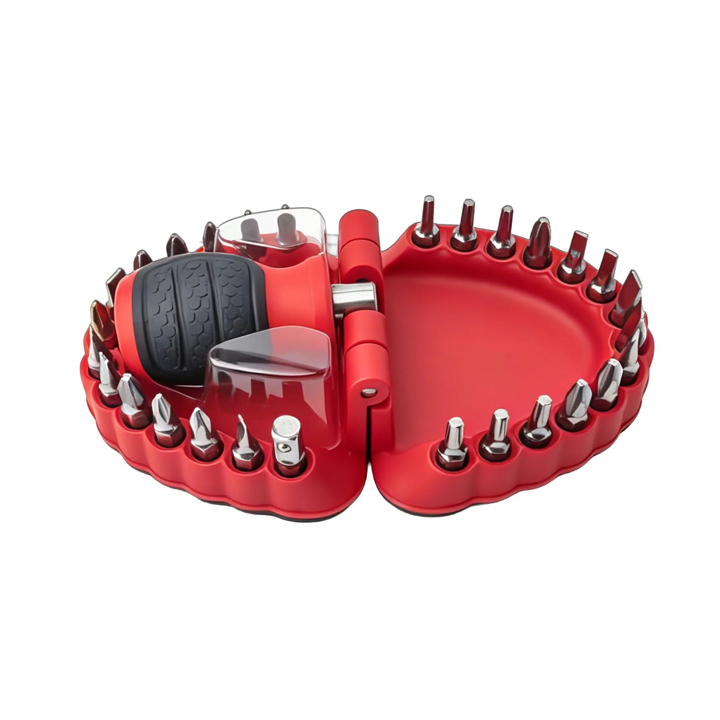 🦷 Magnetic Tooth Drill Bit Holder – Funny Dentist Screwdriver Bit Organizer & Mini Stubby Driver