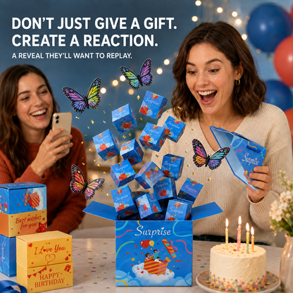 Pop-Up Surprise Explosion Gift Box Kit – Make Their Gift Come to Life 🎁