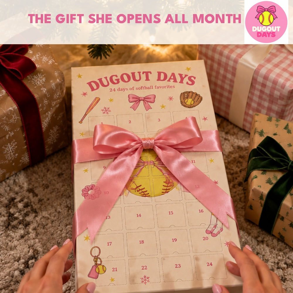 Dugout Days advent calendar under the Christmas tree
