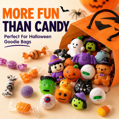 👻 30PCS Halloween Squishy Toys – Cute Party Favors, Goodie Bag Fillers & Classroom Prizes