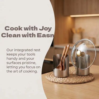 ⚡️Thickened Stainless Steel Utensil Organizer, Rust Resistant Easy to Clean