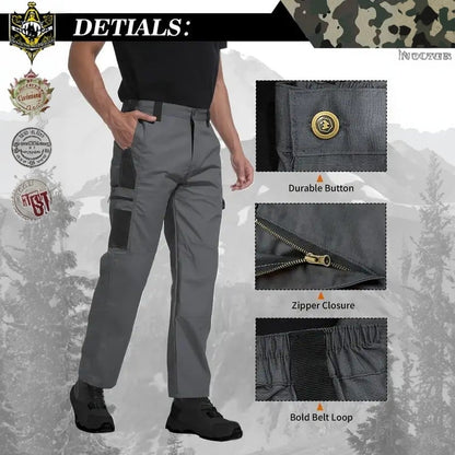 🔥LAST DAY 49%---Men's Tactical Pants | Water-Resistant Outdoor Work Pants with Utility Pockets