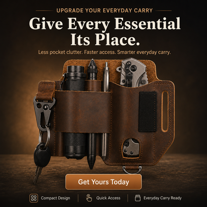 🧰 Leather EDC Belt Organizer