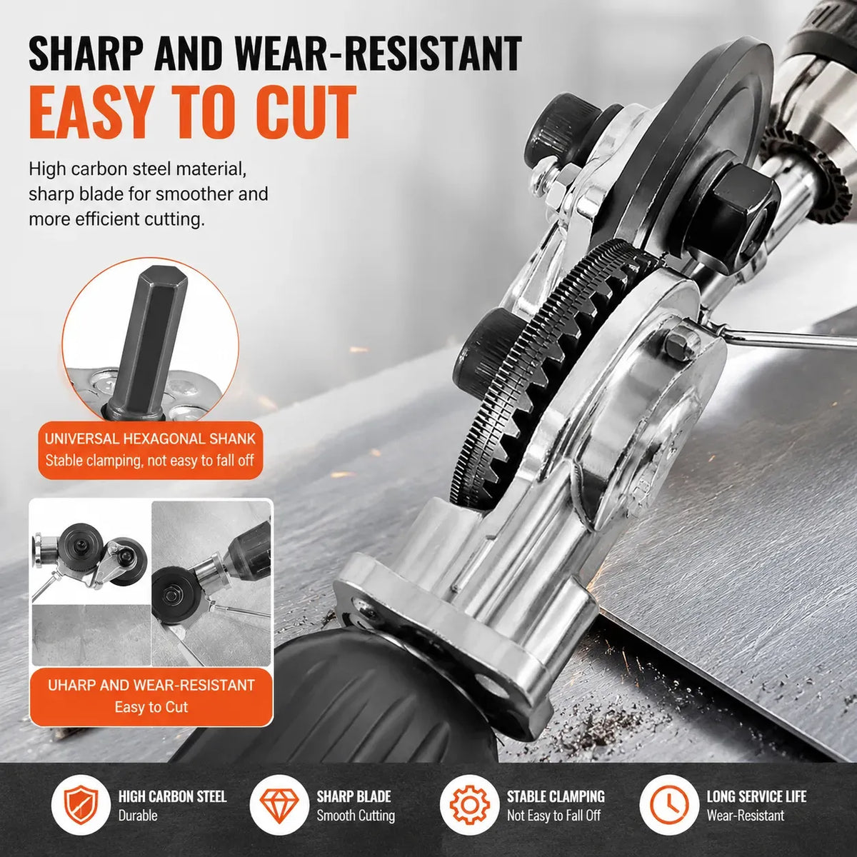 🔩 Metal Sheet Cutter Drill Attachment — Fast, Clean & Effortless!