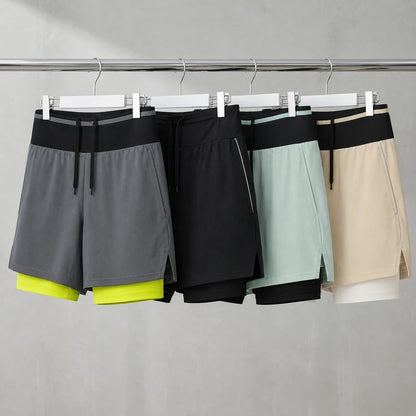 🏃🔥 50% OFF RUNNR Marathon Pro Running Shorts ⚡ 2-in-1 Anti-Chafe Shorts With Phone Pocket