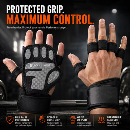 New Ventilated Weight Lifting Workout Gloves