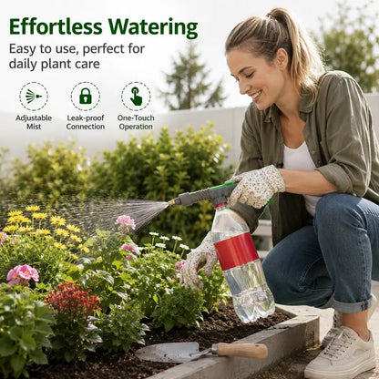 ♻️ Reusable Bottle Pressure Sprayer – 2-Mode Plant Mister