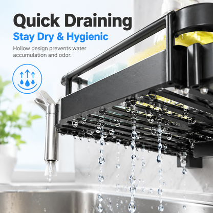🧺Kitchen Faucet Sponge Holder & Sink Organizer Rack