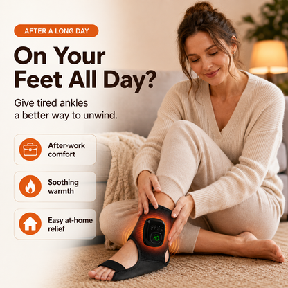 Heated Foot & Ankle Massager – Heat, Compression & Deep Relaxation