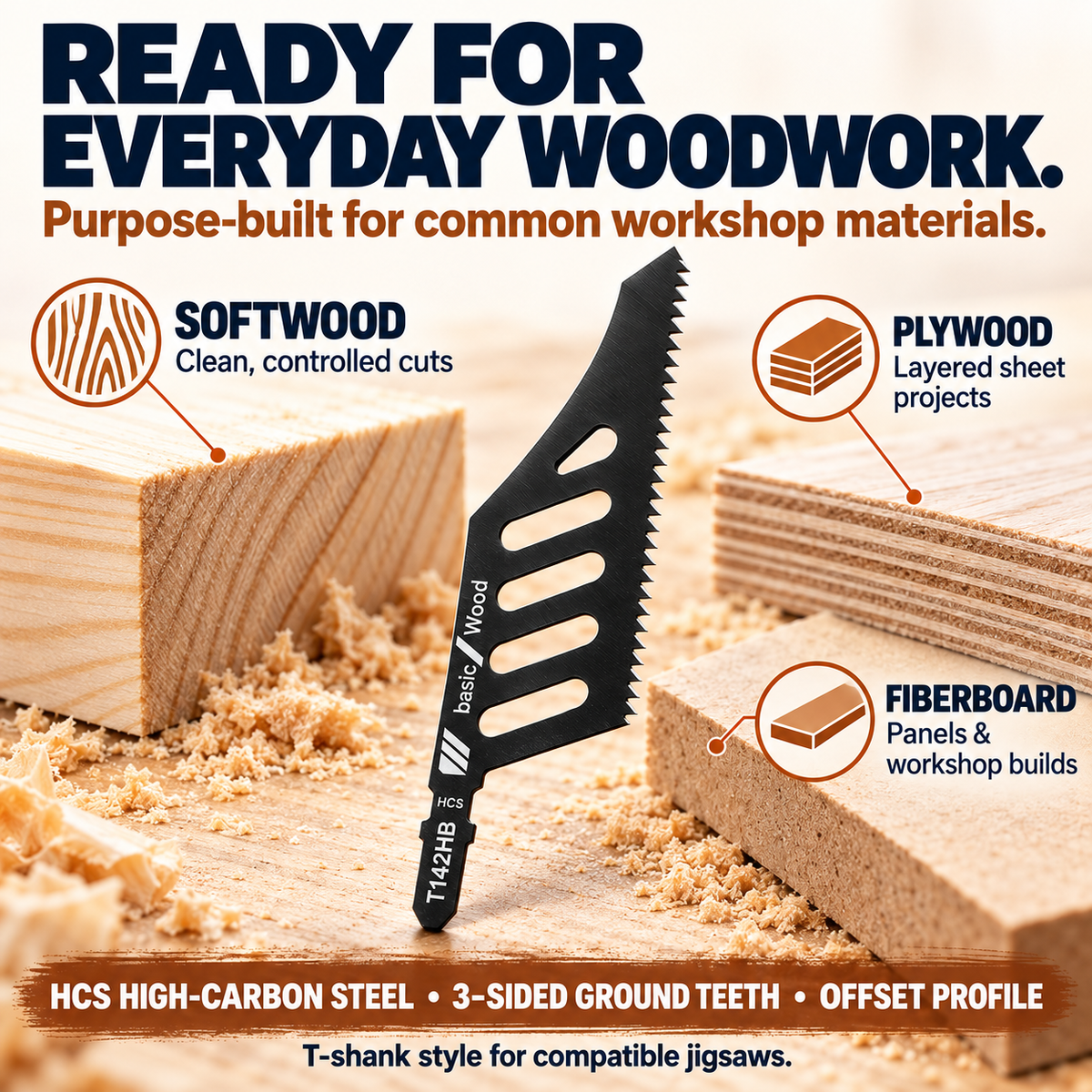 🪚 Special-Shaped Carbon Steel Jigsaw Blade – Curved & Irregular Wood Cutting