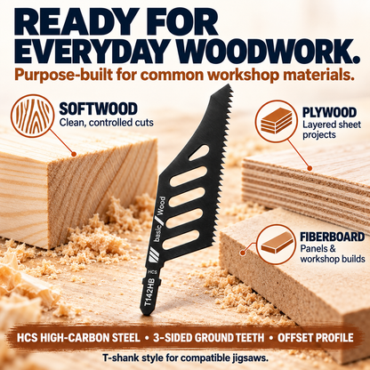 🪚 Special-Shaped Carbon Steel Jigsaw Blade – Curved & Irregular Wood Cutting