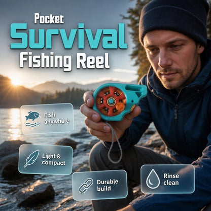 🎣Portable Rodless Pocket Fishing Reel Device🧵