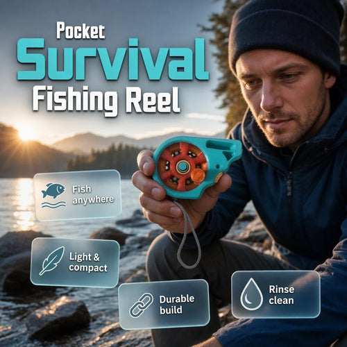 🎣Portable Rodless Pocket Fishing Reel Device🧵