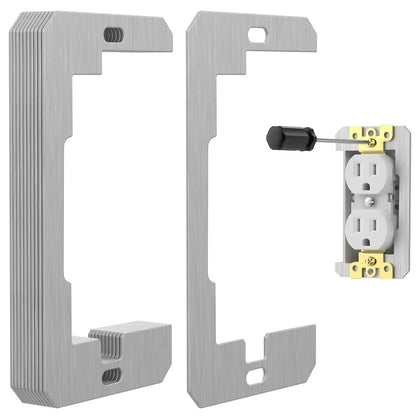 🔧 Wall Plate Spacer Kit for Loose Outlets | Metal Outlet Leveling Spacers for Flush Wall Plate Repair