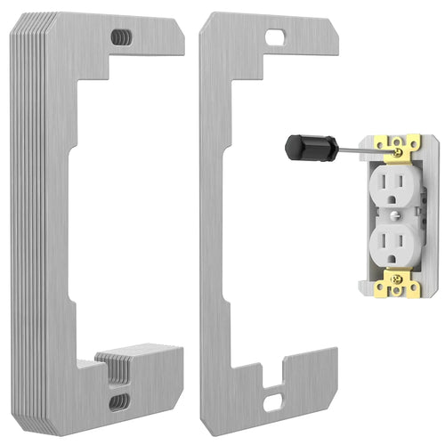 🔧 Wall Plate Spacer Kit for Loose Outlets | Metal Outlet Leveling Spacers for Flush Wall Plate Repair