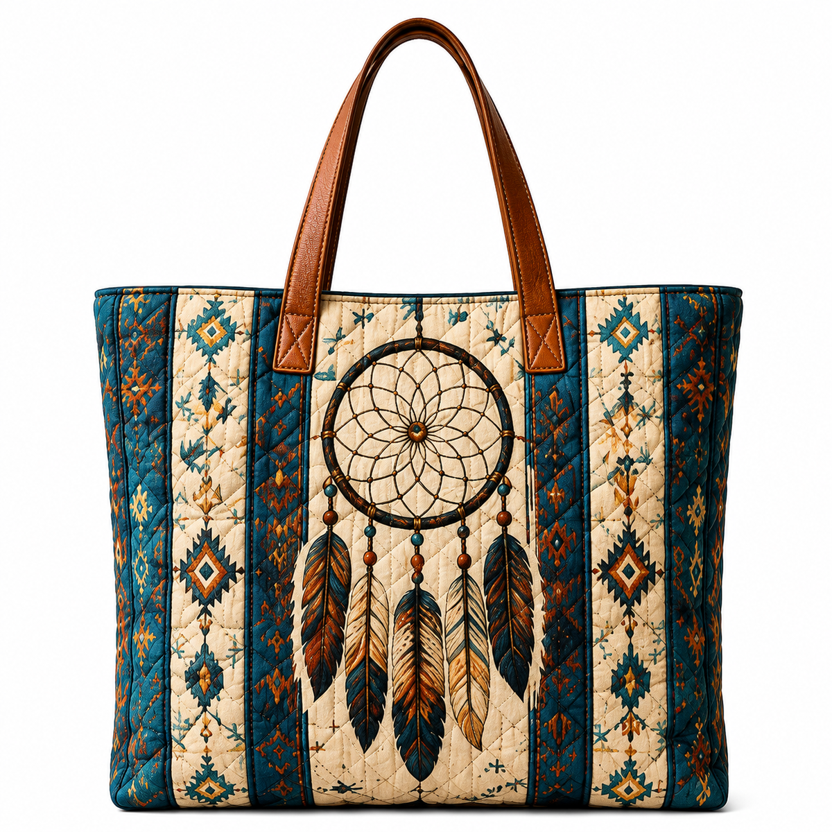 🐎 Western-Inspired Quilted Tote Bag – Spacious Statement Shoulder Bag