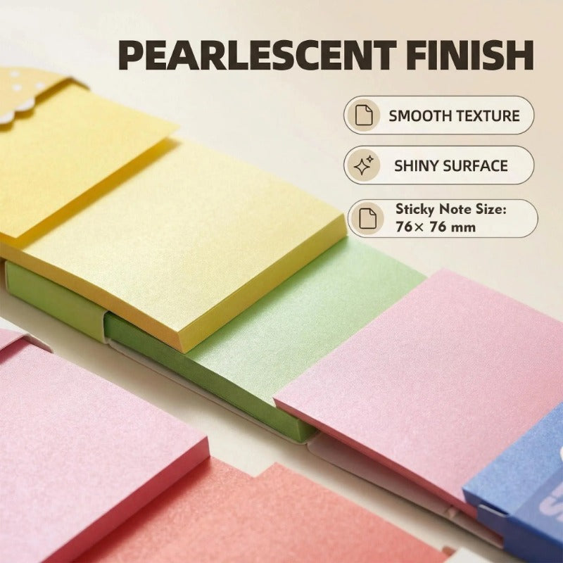 Transparent Pull-Out Glitter Sticky Notes