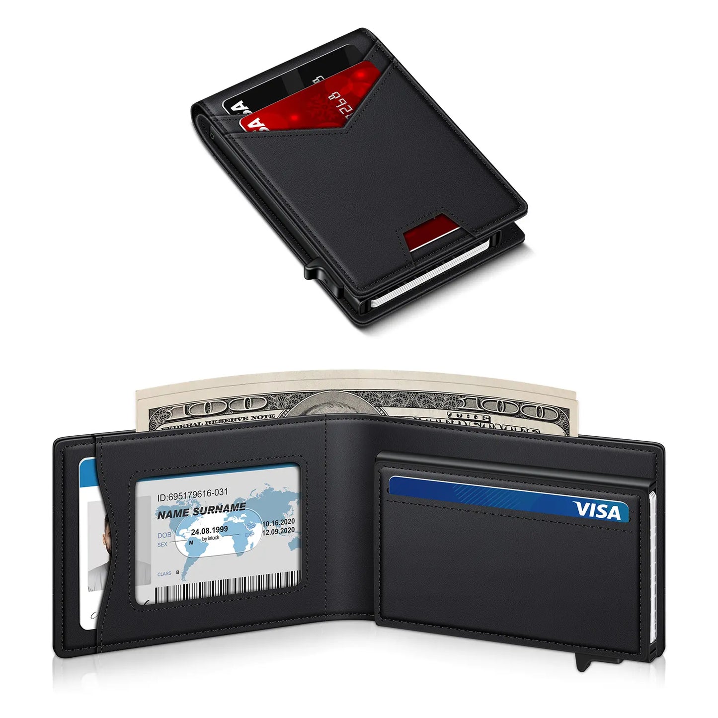 Men's Pop-Up RFID Wallet | Slim Minimalist Card Holder