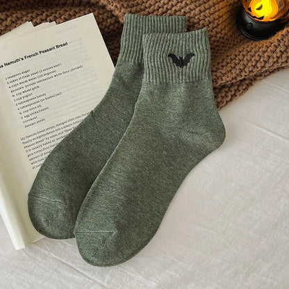 🎁 HALLOWEEN GIFT SALE | 5-Pair Cute Spooky Embroidered Socks