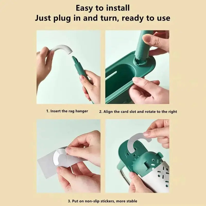 Retractable Thickened PP Sink Organizer