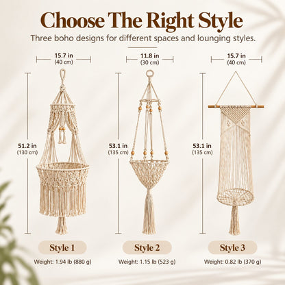 🔥 50% OFF Boho Macrame Cat Hammock 🐱 Cozy Hanging Bed for Cats