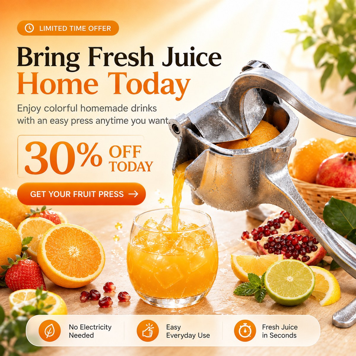 🍋 EasyPress Fruit Juicer-Ready For Fresh Juice Anytime? 🍊