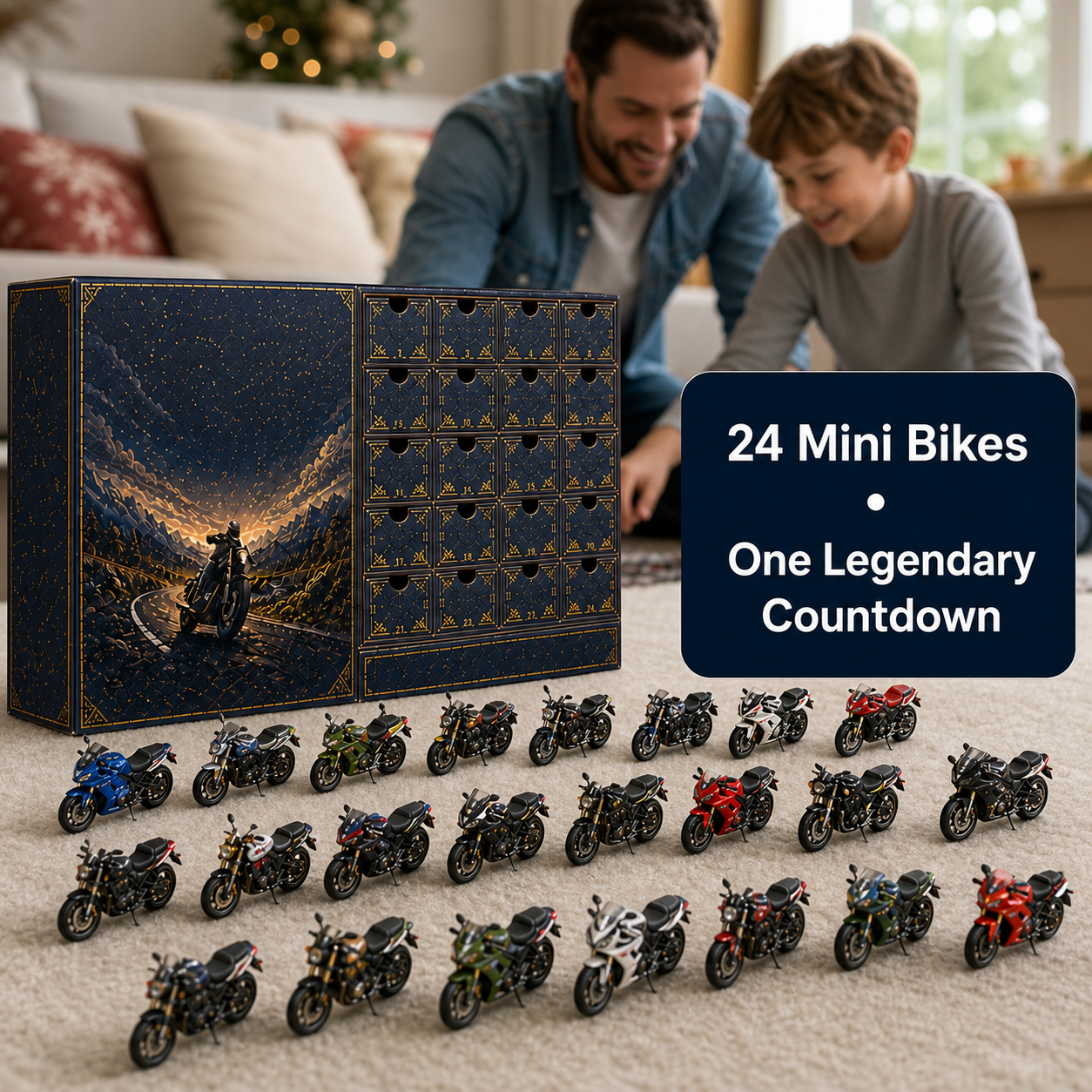 🏍️ 2026 Motorcycle Legends Advent Calendar – 24 Iconic Mini Bikes