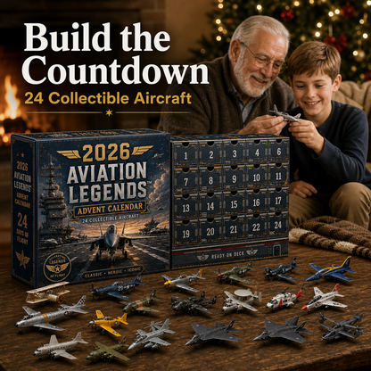 ✈️🎁2026 Aviation Legends 24-Day Aircraft Advent Calendar – 24 Collectible Airplane Surprises for Aviation Fans