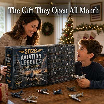 ✈️🎁2026 Aviation Legends 24-Day Aircraft Advent Calendar – 24 Collectible Airplane Surprises for Aviation Fans
